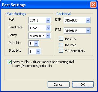 rs232 serial port communication